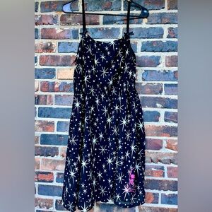 Retired 2011 Sourpuss Chiffon Starburst Babydoll Fit And Flare Dress Size XL